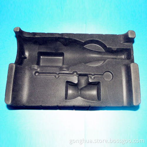 Black Folding Plastic Box, Nice Design, OEM/ODM, Customized are Accepted